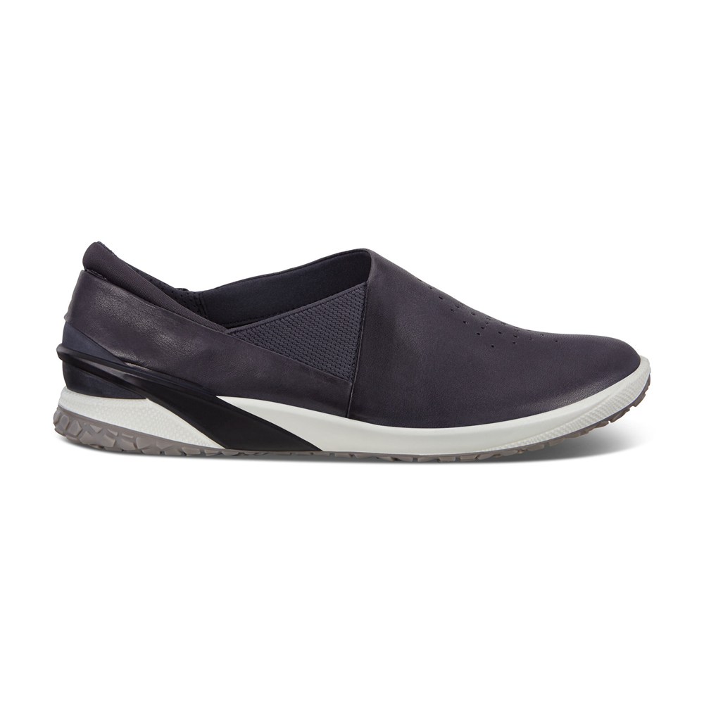 ECCO Womens Slip-On Navy - Biom Life Lea - KRL-829460